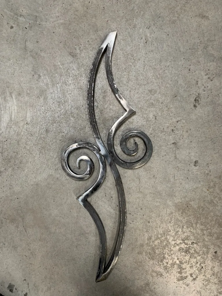 Volute forgée pour une grille en fer